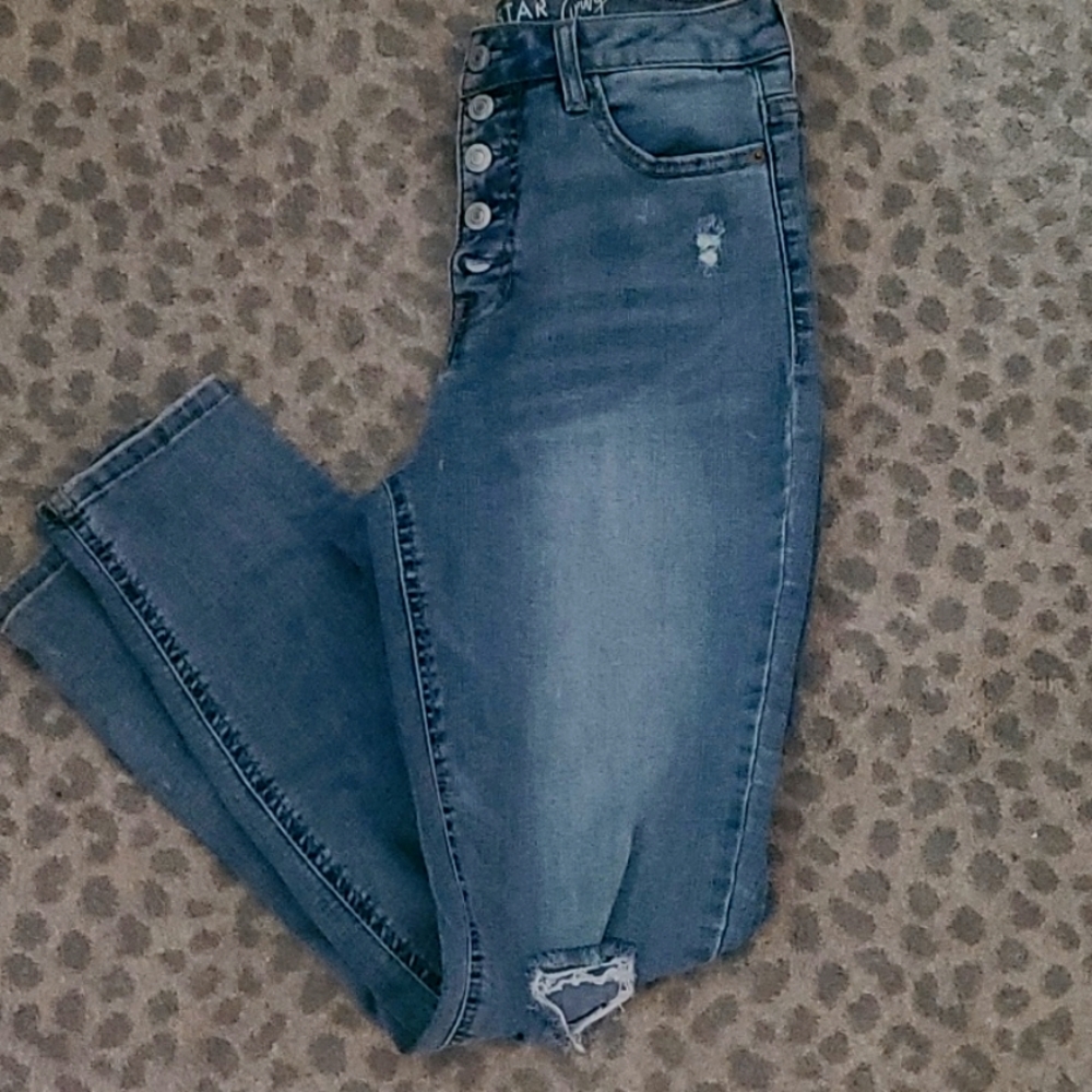Vanilla Star skinny curvy high rise jeans sz 7